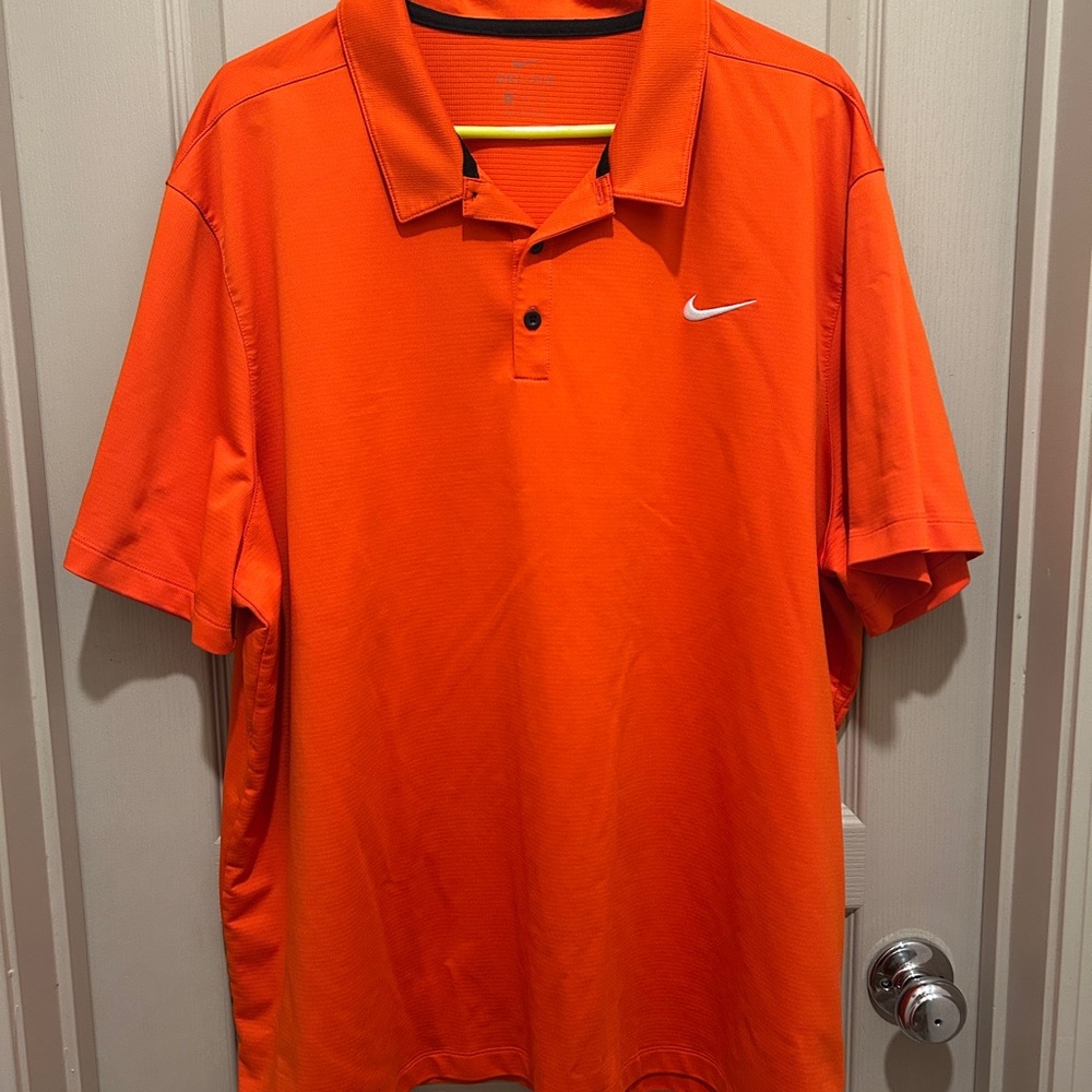 Nike Orange Performance Polo Shirt